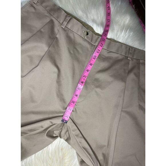 Jos. A. Bank khaki pleated front pants sz 44X30 - Picture 5 of 6